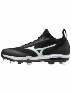 MIZUNO DOMINANT KNIT MEN’S METAL BASEBALL CLEAT - Black/White 8 MIZUNO DOMINANT KNIT MEN’S METAL BASEBALL CLEAT - Black/White -Baseballism shop mizuno mizuno dominant knit mens metal baseball cl 6