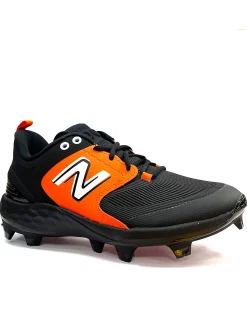 New Balance Black/Orange PL3000v6 Molded Cleats