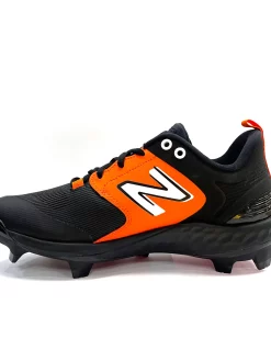 New Balance Black/Orange PL3000v6 Molded Cleats 9 New Balance Black/Orange PL3000v6 Molded Cleats -Baseballism shop pl3000O6 3