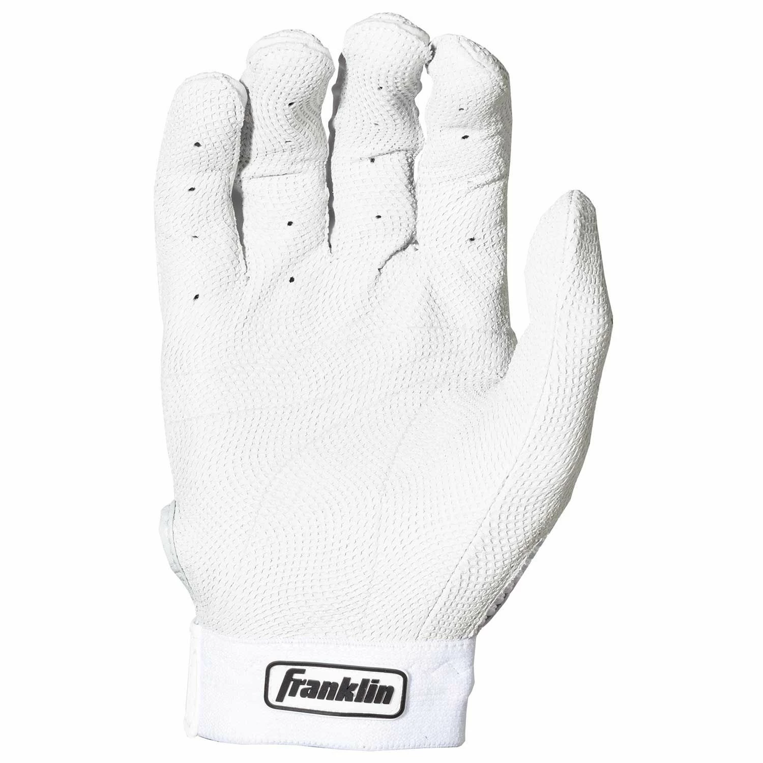 Franklin Pro Classic Batting Gloves – Adult – White 5 Franklin Pro Classic Batting Gloves – Adult – White - Image 3