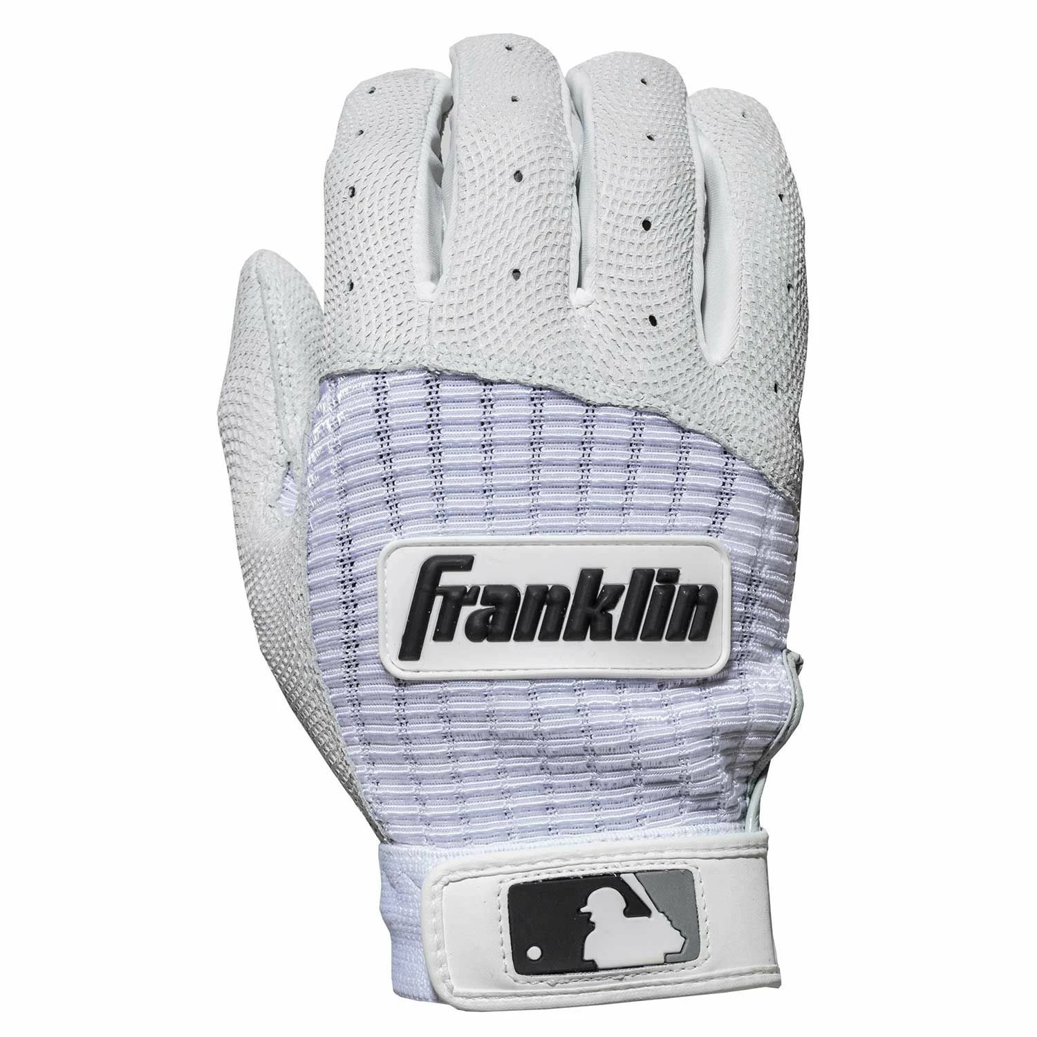Franklin Pro Classic Batting Gloves – Adult – White 4 Franklin Pro Classic Batting Gloves – Adult – White - Image 2