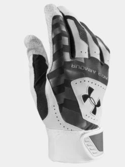 Under Armour Adult Yard Batting Gloves – Black/White