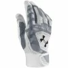 Under Armour Adult Yard Batting Gloves – Grey/White -Baseballism shop products 1237456 grw