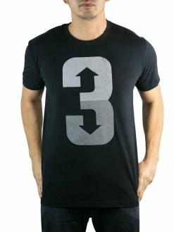Baseballism 3 Up 3 Down Black T-Shirt (Men’s)