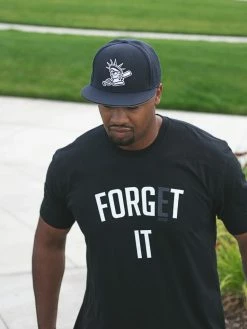 Baseballism – Forget The ‘E’ Black T-Shirt (Men’s) -Baseballism shop products forget it 4