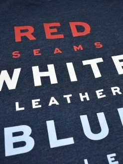 Baseballism – Home Team – Red, White And Blue T-Shirt (Men’s) -Baseballism shop products hometeam rwb 3