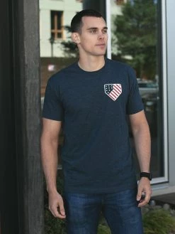 Baseballism – Home Team – Red, White And Blue T-Shirt (Men’s) -Baseballism shop products hometeam rwb 7