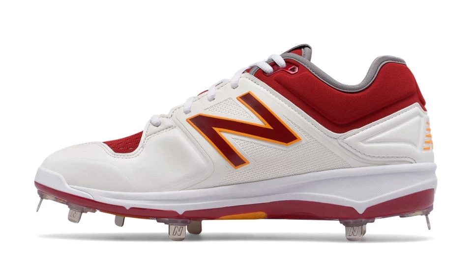 New Balance – Coumarin Pack Spikes – White/Burgundy/Gold (L3000MW3) 4 New Balance – Coumarin Pack Spikes – White/Burgundy/Gold (L3000MW3) - Image 2