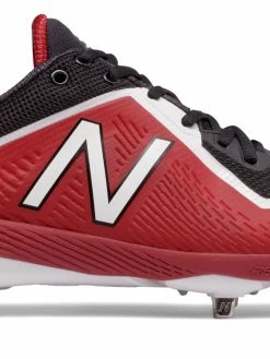 New Balance – Black/Red 4040v4 Baseball Spikes (L4040BR4)