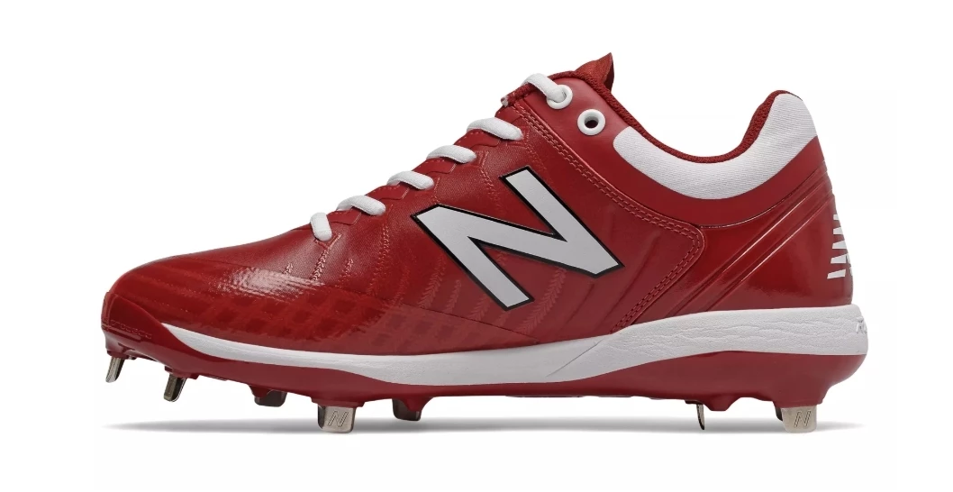 New Balance 4040v5 Metal Spikes – Cardinal/White (L4040MW5) 4 New Balance 4040v5 Metal Spikes – Cardinal/White (L4040MW5) - Image 2