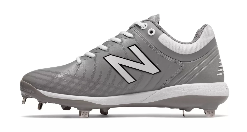 New Balance 4040v5 Metal Spikes – Grey/White (L4040TG5) 4 New Balance 4040v5 Metal Spikes – Grey/White (L4040TG5) - Image 2