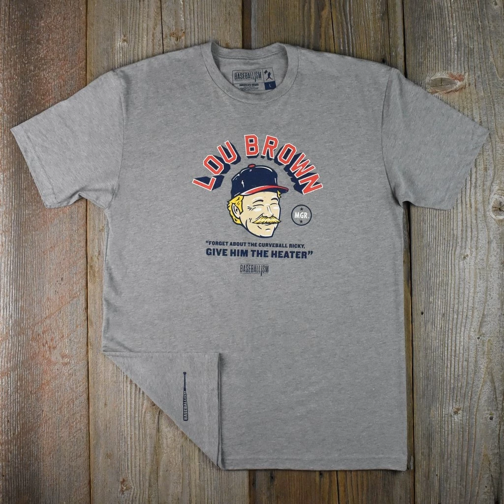 Baseballism – Lou Brown T-Shirt (Men’s) 5 Baseballism – Lou Brown T-Shirt (Men’s) - Image 3