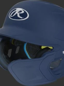 Rawlings Mach Batting Helmet W/ EXT Flap – Navy (MACHEXTR)