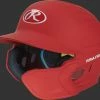 Rawlings Mach Batting Helmet W/ EXT Flap – Red (MACHEXTR) -Baseballism shop products machextr red 1