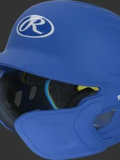 Rawlings Mach Batting Helmet W/ EXT Flap – Royal (MACHEXTR)