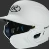 Rawlings Mach Batting Helmet W/ EXT Flap – White (MACHEXTR) -Baseballism shop products machextr white 1