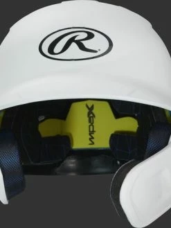 Rawlings Mach Batting Helmet W/ EXT Flap – White (MACHEXTR) 9 Rawlings Mach Batting Helmet W/ EXT Flap – White (MACHEXTR) -Baseballism shop products machextr white 3