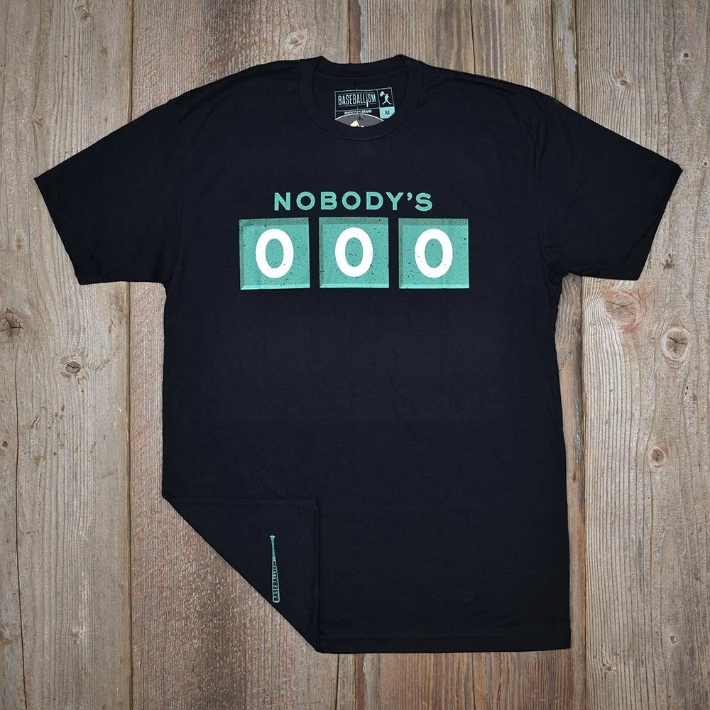 Baseballism – Nobody’s Perfect – Black T-Shirt (Men’s) 5 Baseballism – Nobody’s Perfect – Black T-Shirt (Men’s) - Image 3
