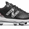 New Balance 4040v5 Adult Molded Cleats – Black/White (PL4040E5) -Baseballism shop products pl4040e5 1