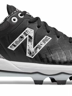 New Balance 4040v5 Adult Molded Cleats – Black/White (PL4040E5)
