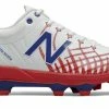 New Balance 4040v5 Adult Molded Cleats – Red/White/Blue (PL4040PR) -Baseballism shop products pl4040pr 1