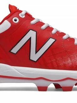 New Balance 4040v5 Adult Molded Cleats – Red/White (PL4040R5)