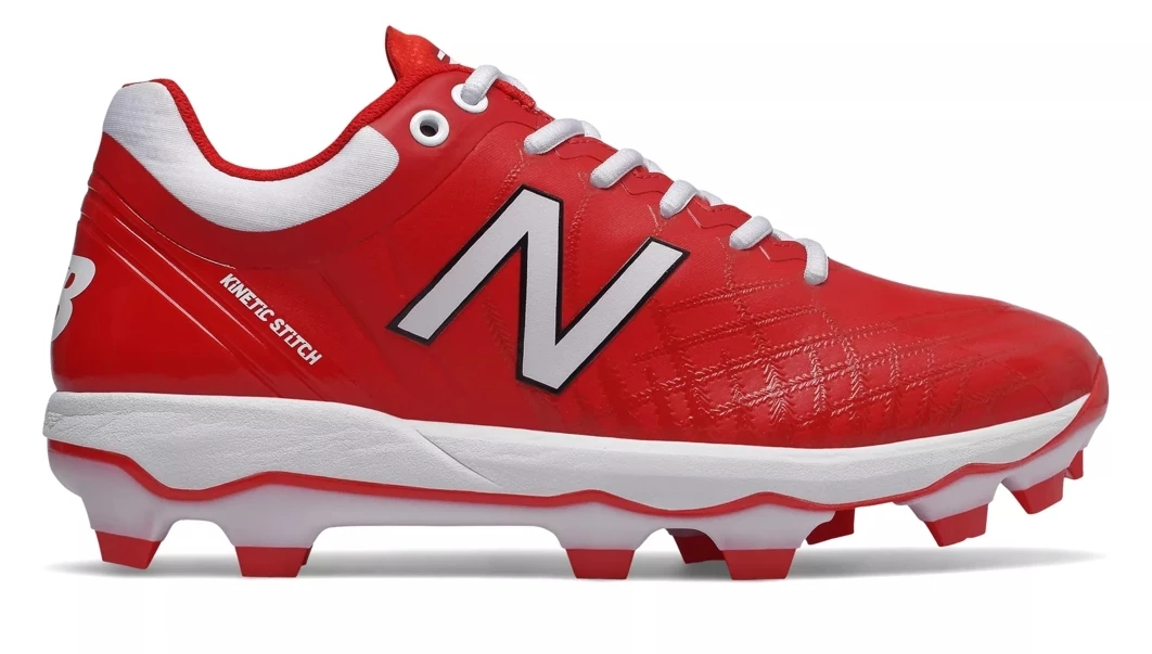 New Balance 4040v5 Adult Molded Cleats – Red/White (PL4040R5) 3 New Balance 4040v5 Adult Molded Cleats – Red/White (PL4040R5)