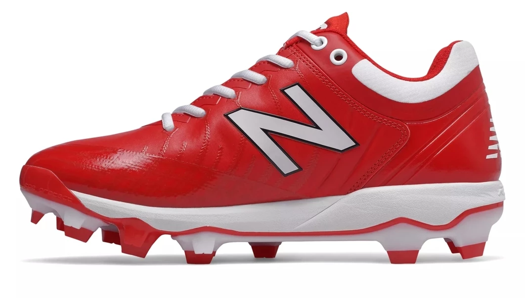 New Balance 4040v5 Adult Molded Cleats – Red/White (PL4040R5) 4 New Balance 4040v5 Adult Molded Cleats – Red/White (PL4040R5) - Image 2
