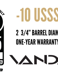 Victus Vandal Senior League (-10) USSSA Bat (VSBVX10) -Baseballism shop products sl 10 vandal lineup