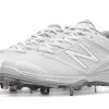 New Balance SM4040W1 White/White Women’s Fastpitch Spikes -Baseballism shop products sm4040w1 1
