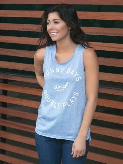 Baseballism – Sunny Days And Double Plays – Aya Tank (Women’s) -Baseballism shop products sunny days 4