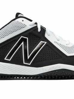 New Balance – White/Black 4040v4 Baseball Turf Shoes (T4040WB4)