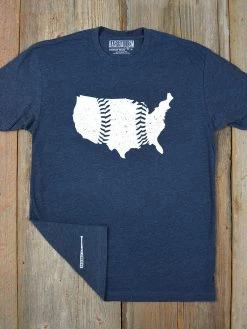Baseballism United Seams Navy T-Shirt (Men’s) -Baseballism shop products unitedseamsnavy3