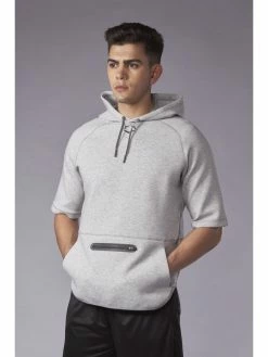 Evoshield Men’s Pro Team Short Sleeve Hoodie – Grey