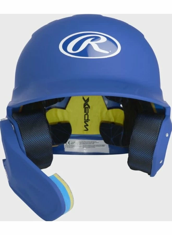 Rawlings MACH One-Tone Matte Helmet W/Adjustable Face Guard Matte Royal Senior LHB 3 Rawlings MACH One-Tone Matte Helmet W/Adjustable Face Guard Matte Royal Senior LHB - Image 2