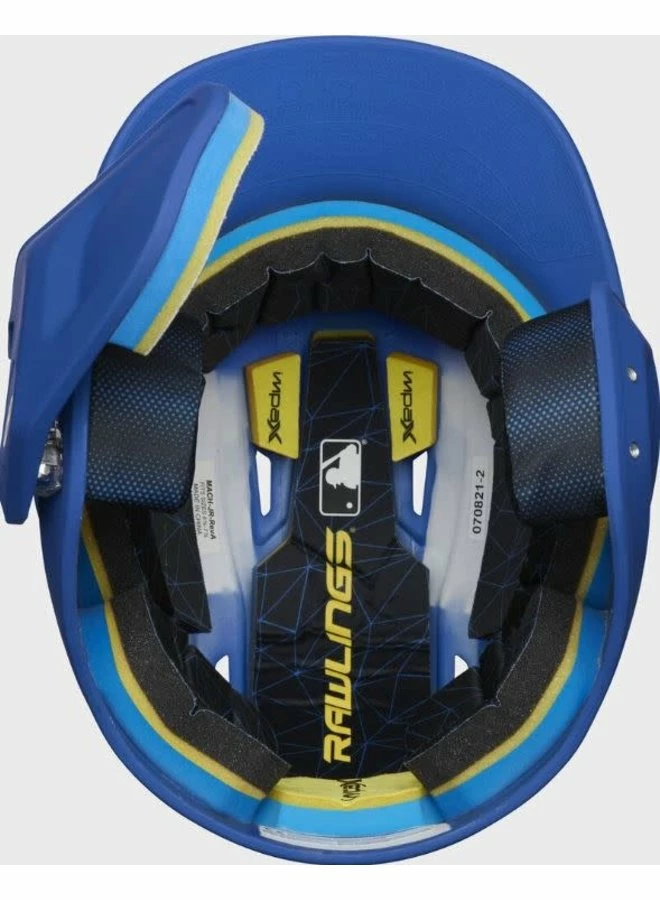 Rawlings MACH One-Tone Matte Helmet W/Adjustable Face Guard Matte Royal Senior LHB 6 Rawlings MACH One-Tone Matte Helmet W/Adjustable Face Guard Matte Royal Senior LHB - Image 5
