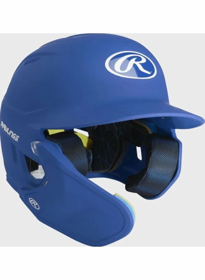 Rawlings MACH One-Tone Matte Helmet W/Adjustable Face Guard Matte Royal Senior LHB 2 Rawlings MACH One-Tone Matte Helmet W/Adjustable Face Guard Matte Royal Senior LHB