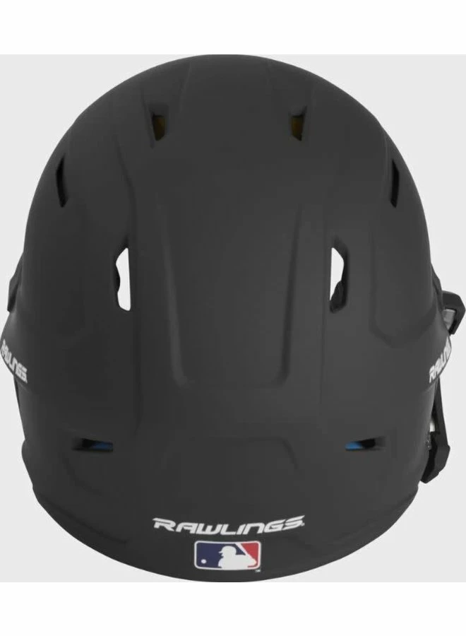 Rawlings MACH One-Tone Matte Helmet W/Adjustable Face Guard - LHB Matte Black 4 Rawlings MACH One-Tone Matte Helmet W/Adjustable Face Guard - LHB Matte Black - Image 2
