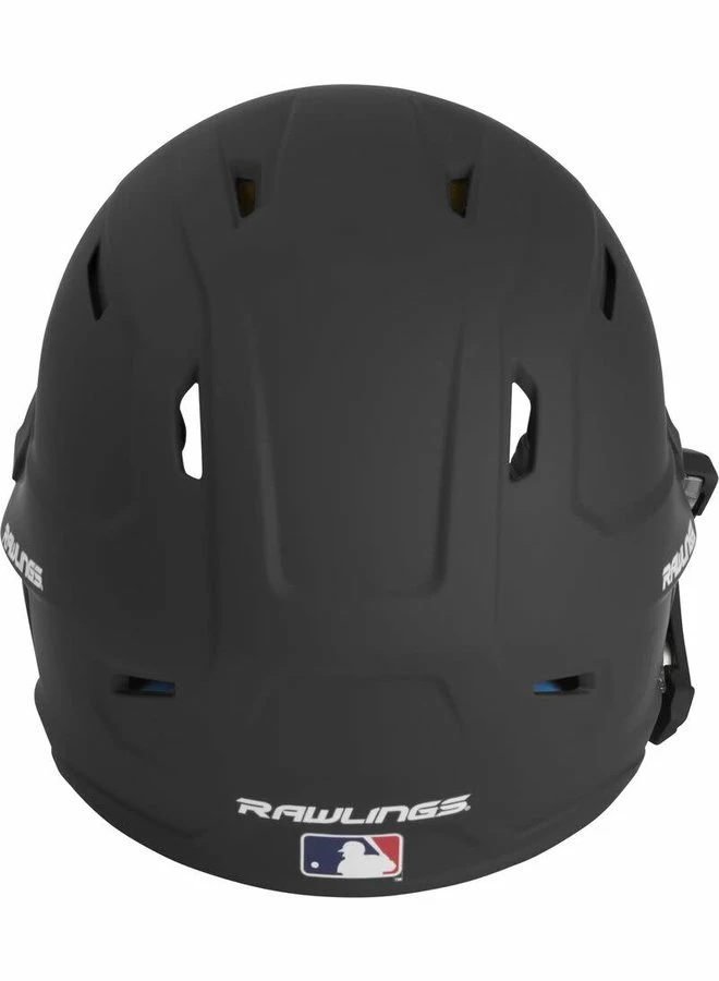 Rawlings MACH One-Tone Matte Helmet W/Adjustable Face Guard - LHB Matte Black 10 Rawlings MACH One-Tone Matte Helmet W/Adjustable Face Guard - LHB Matte Black - Image 8