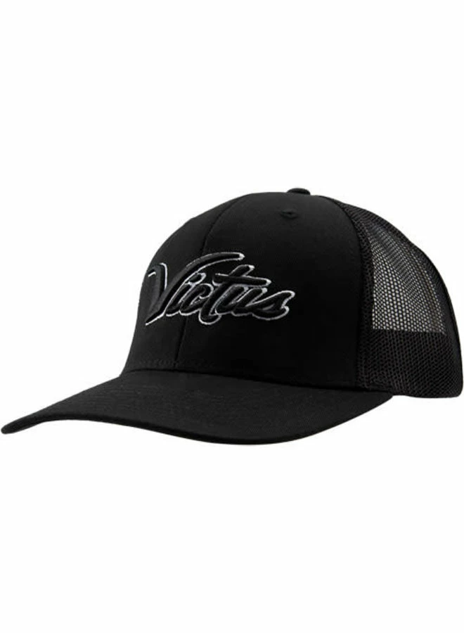 Victus Scripted Snapback Trucker Black/Black 3 Victus Scripted Snapback Trucker Black/Black